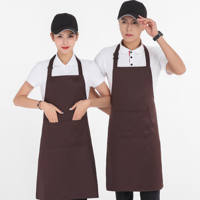 工装呢挂脖围裙U01-178图6