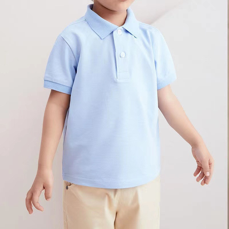 校园风短袖翻领上衣校服T恤G34-0089图4