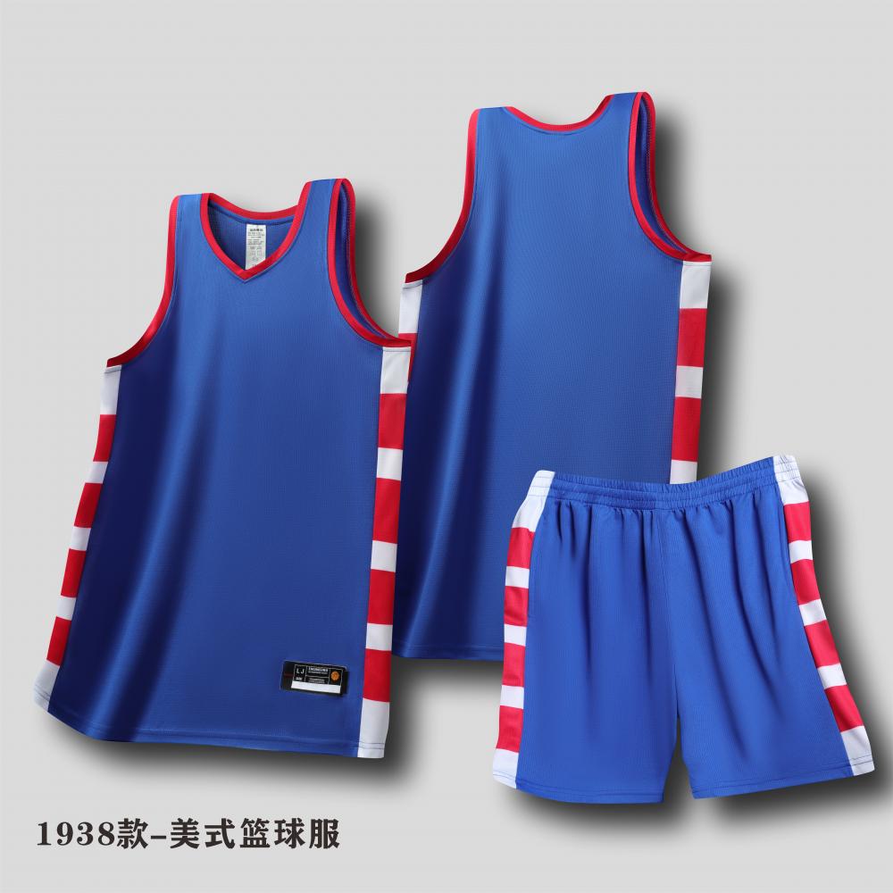 美式横条拼色背心篮球服套装120-1938图6