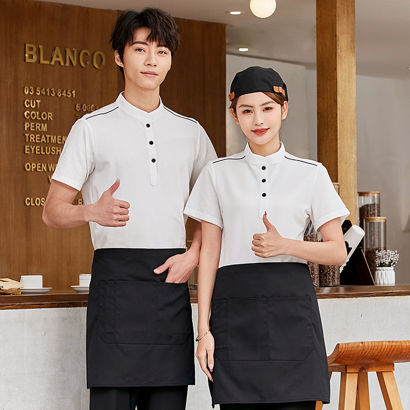 立领T恤服务员工作服上衣H02-22LY070-073图4