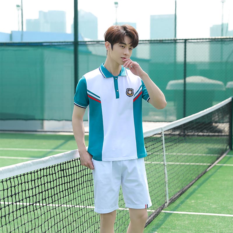 夏季中学生校服短袖套装H18-2013-10图5