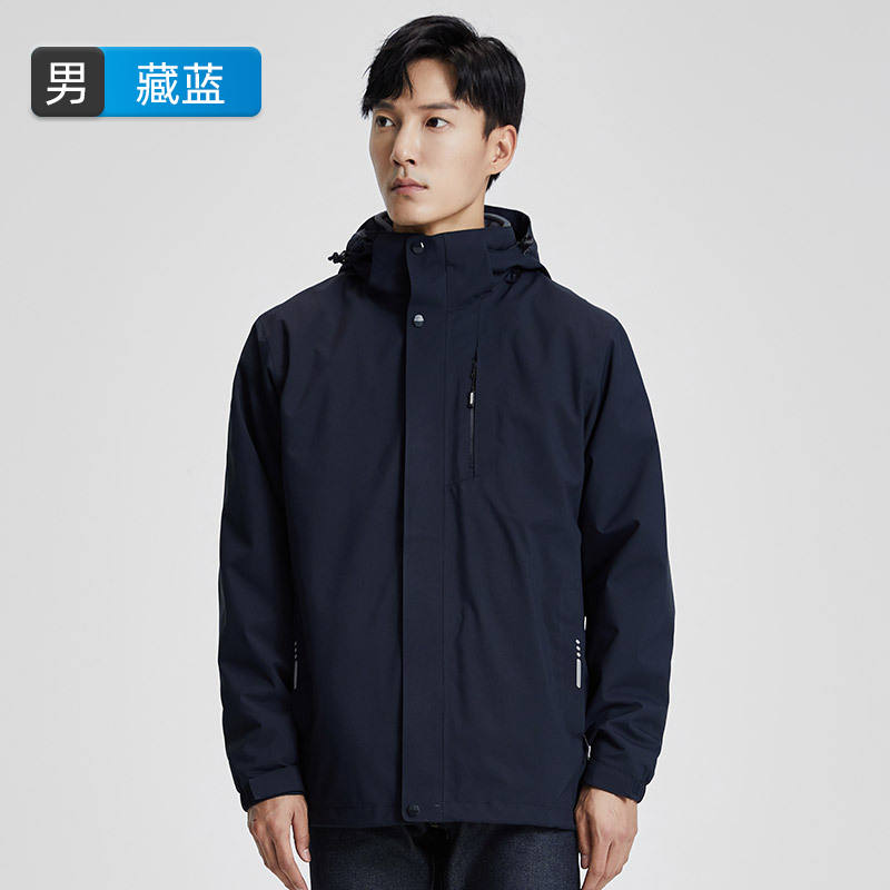 登山服防水防风三合一摇粒绒内胆冲锋衣男款KT2-110841图2