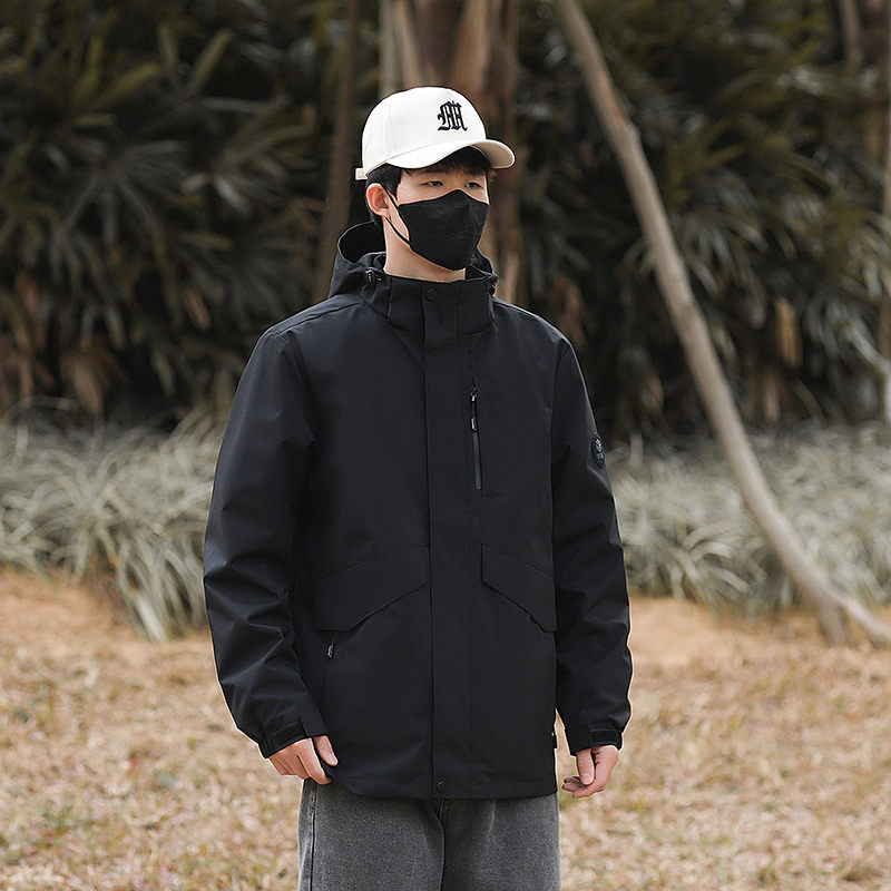 情侣户外防风防水冲锋衣KT-88888A图3