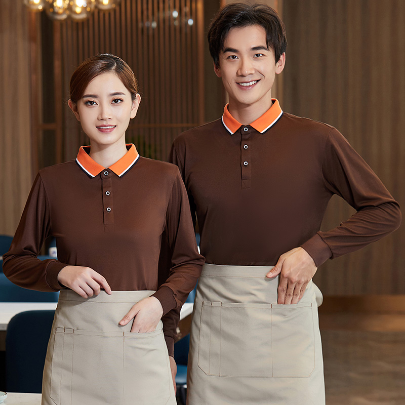长袖翻领POLO衫服务员工作服通款H01-2020-59图4