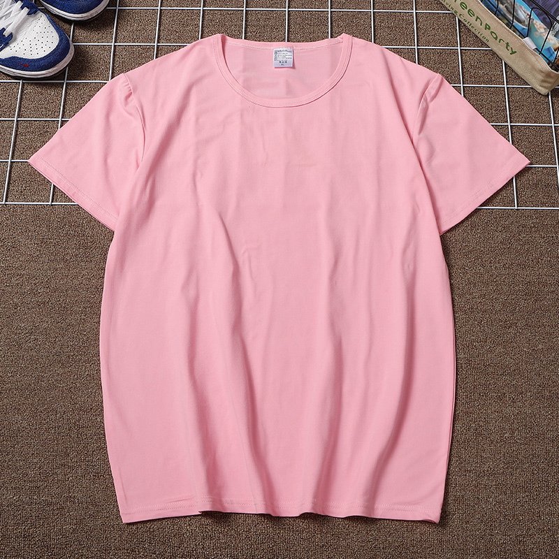 190g彩色莫代尔圆领短袖T恤通款GJ40-9718图3