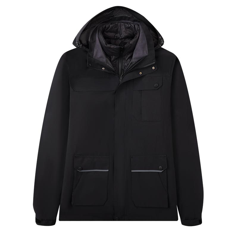 秋冬保暖两件套摇粒绒内胆三合一冲锋衣M05-88071图3