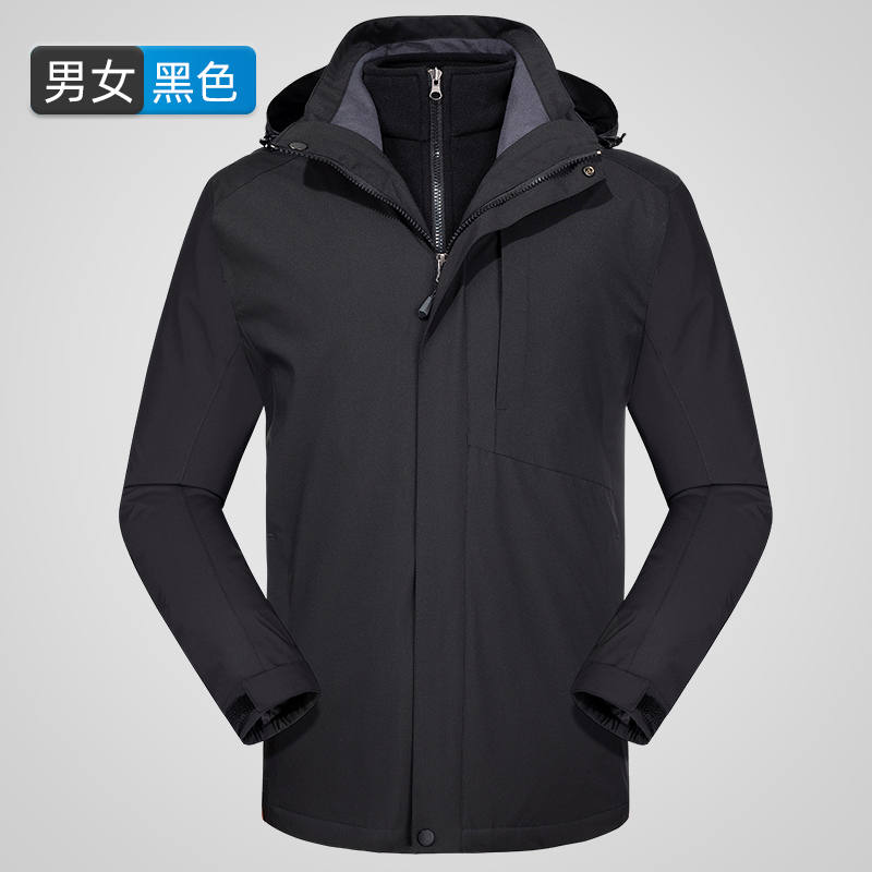 冬季户外三合一套装抓绒内胆防风防水加厚冲锋衣男款KT2-110819图3