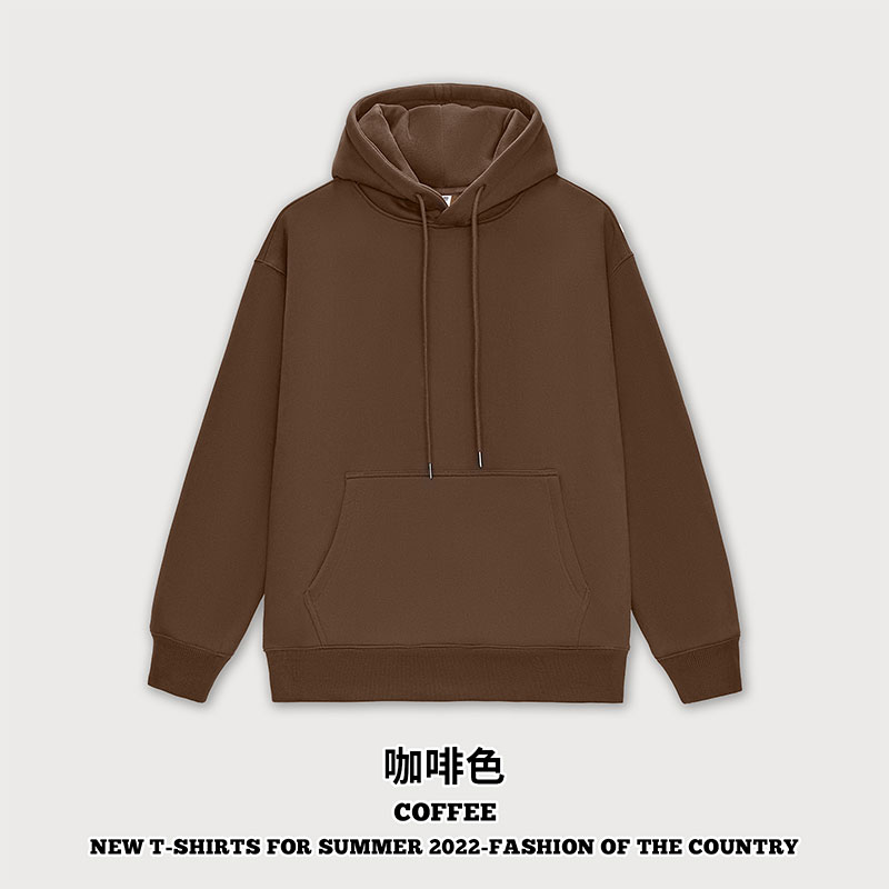 350g潮牌情侣款加厚加绒纯色连帽卫衣G24-M8301图10