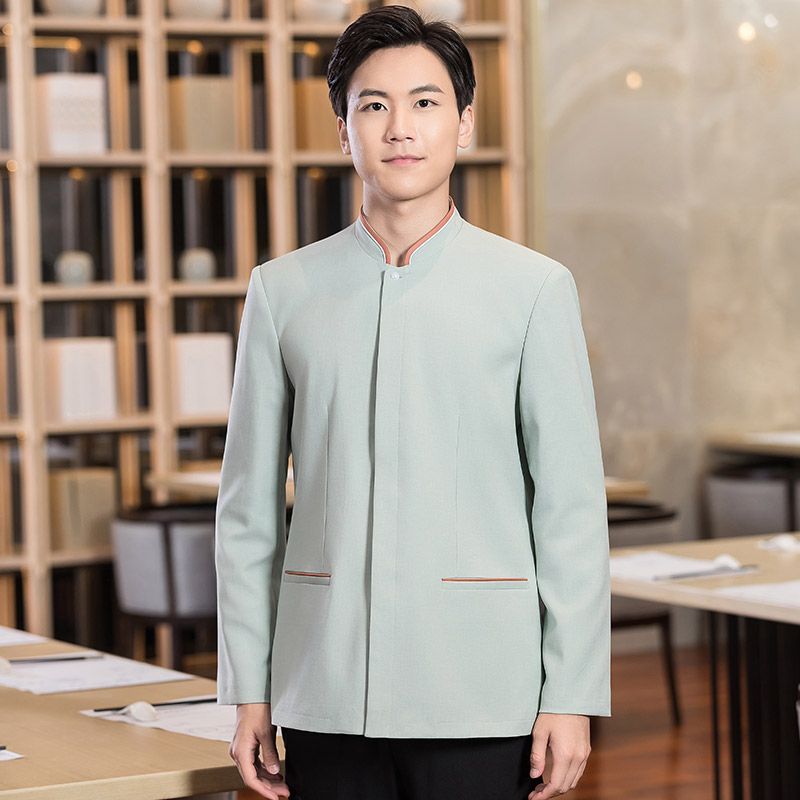 海浪花长袖餐饮服务员工作服H01-2022-31男款图3