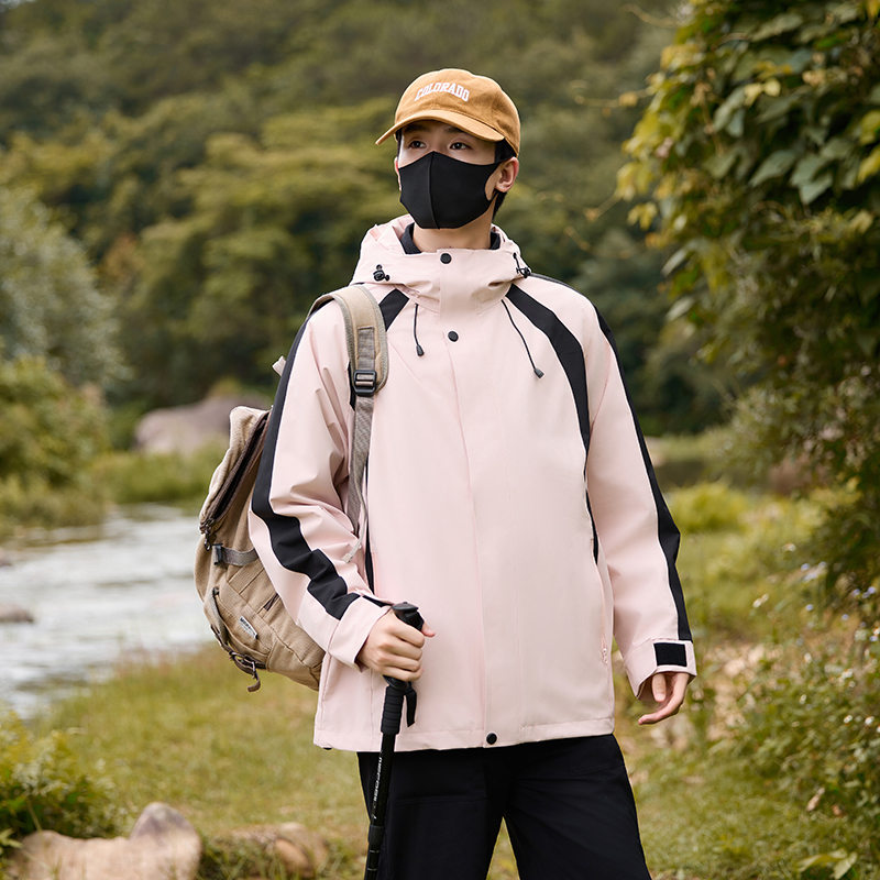 明星同款银狐绒内胆三合一冲锋衣KA3-90039597图3