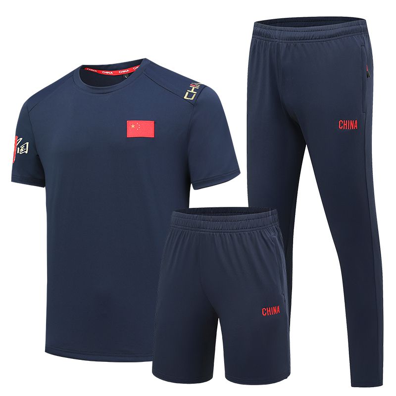 运动服速干圆领短袖三件套KE4-95522图2