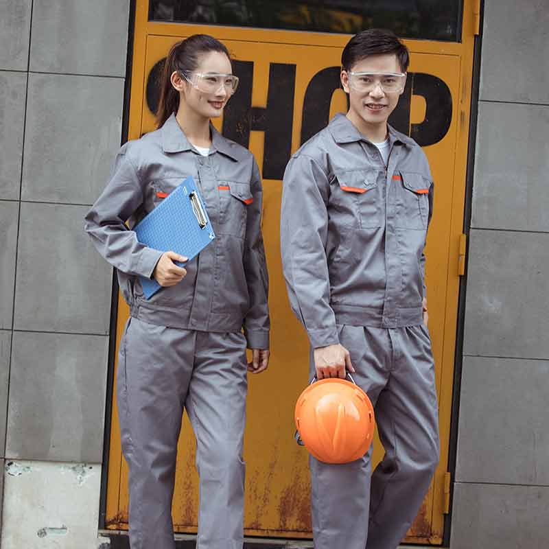 结实耐磨不起球长袖工装上衣M04-8017上衣图4