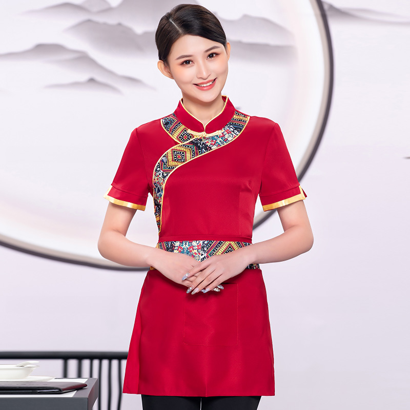民族风服务员工作服上衣+围裙H19-L011图2