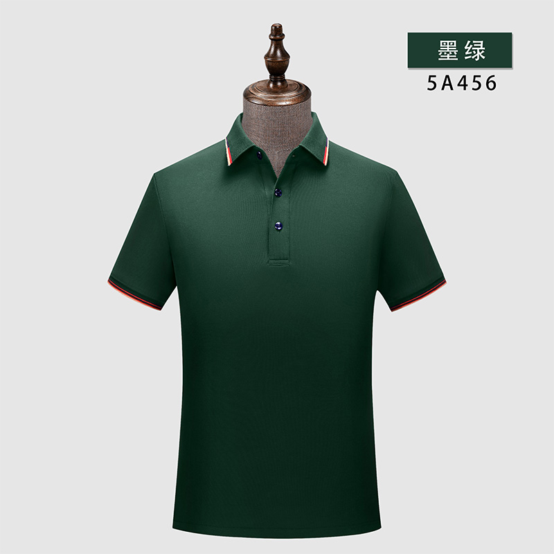 珠花拉架间色短袖翻领polo衫W02-5A456图7