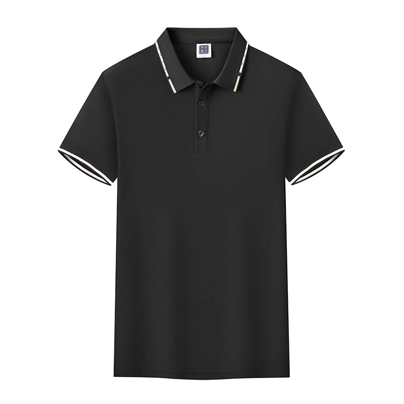 220g40支双纱仿棉加厚珠地短袖翻领POLO衫GJ20-35808图2