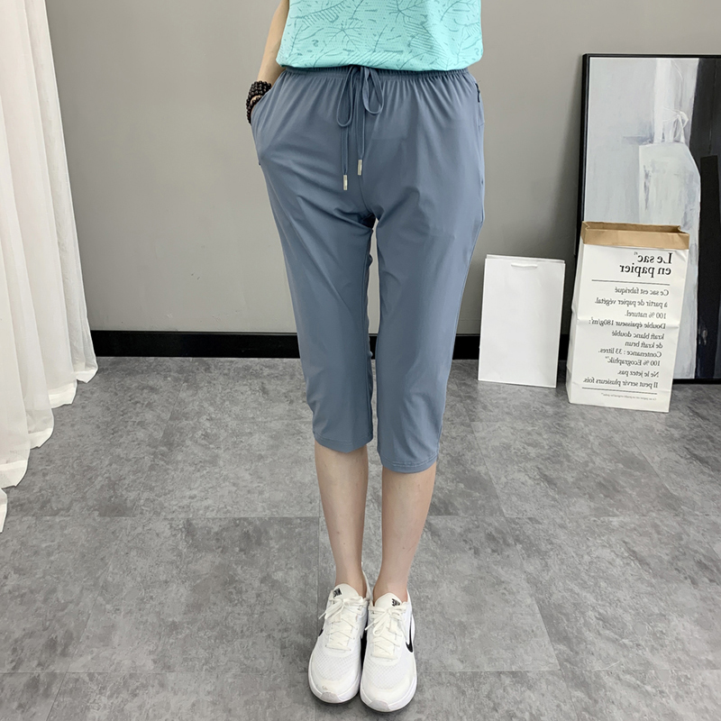 纯色户外运动冰感透气七分休闲裤KD2-MY22333图6
