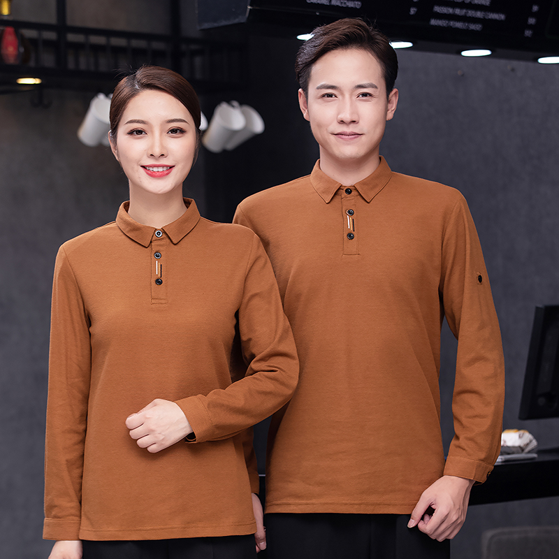 全棉珠地绣三杠服务员工作服通款H02-21LY211-214图5