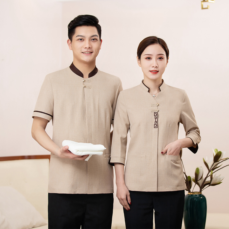 新宫格半袖保洁服上衣男款H10-2103男图4