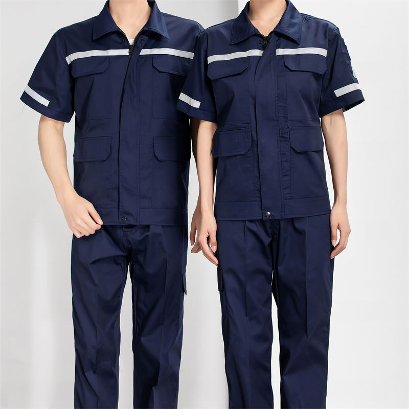 夏季网格防静电短袖工作服套装H22-23621图3