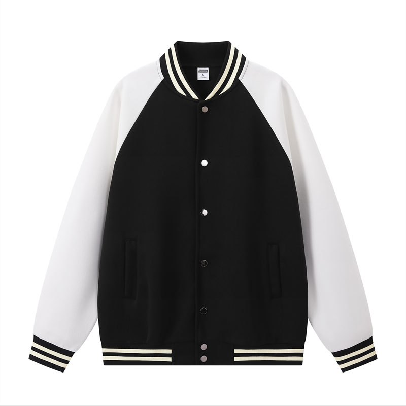 320g舒适棉宽松拼色插肩纽扣棒球服GJ23-B090图7