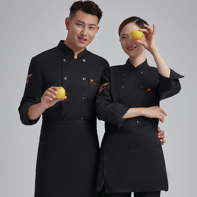 小皇冠长袖厨师服上衣H03-L032图3