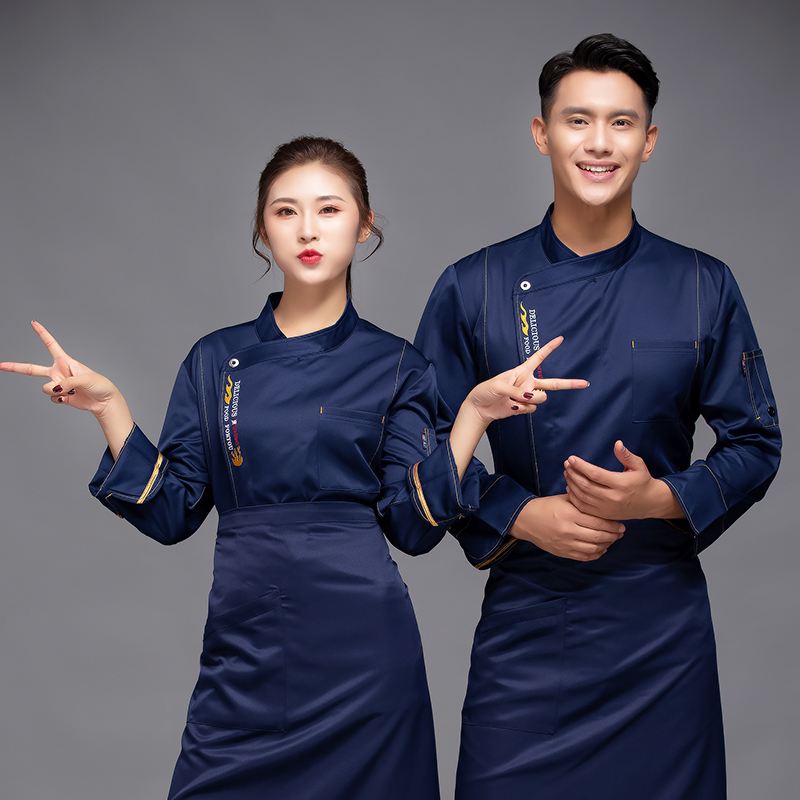 火焰长袖厨师服上衣H12-L042图3