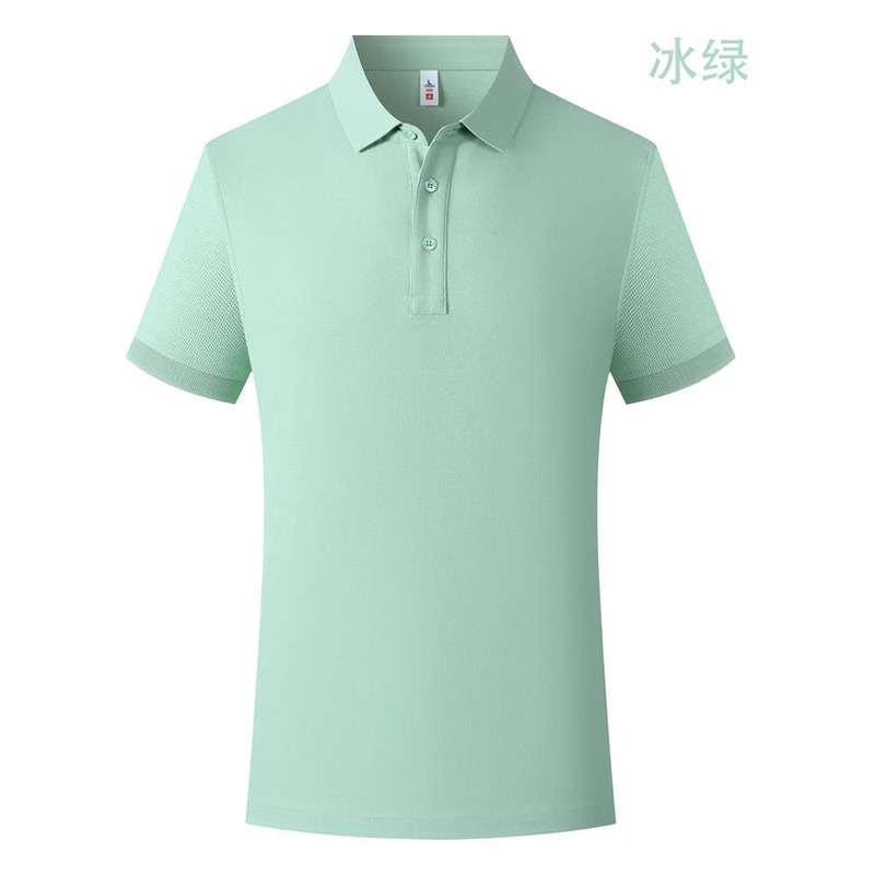 220g六角珠蜂窝千绒棉黑科技5A抗菌短袖翻领polo衫GJ22-C98图4