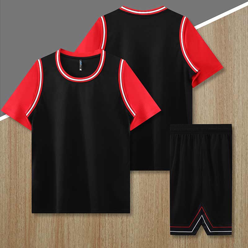 拼色透气舒适运动篮球服GB14-8904套装图2