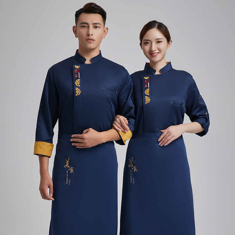 精仿呢盛宴长袖厨师服上衣H03-L029图3
