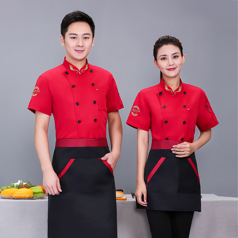 柔美尼麦穗厨师服短袖上衣N01-20D129-20D132图5