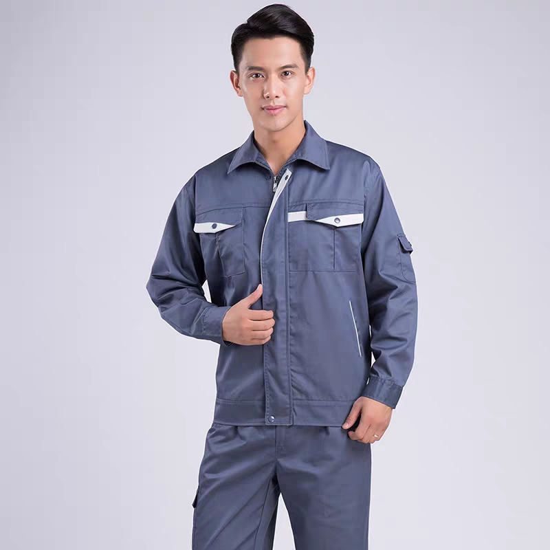 全工艺涤棉厚纱卡拼色工装套装B06-W5901-W5903图4