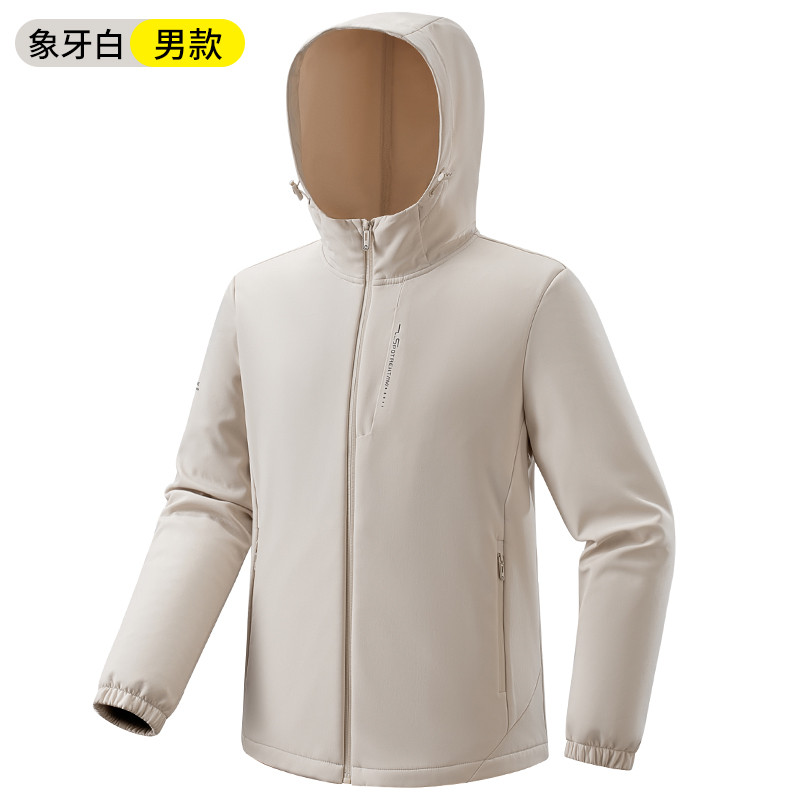 防水软壳衣一体内里摇粒绒冲锋衣KP-23661男款图5