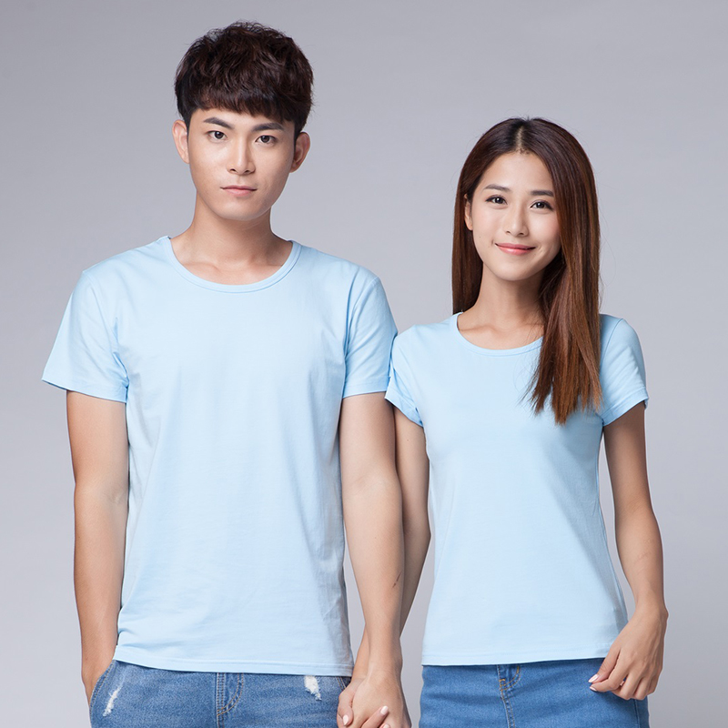 200g40支赛罗纺奥戴尔圆领短袖T恤男女款GT3-72图4