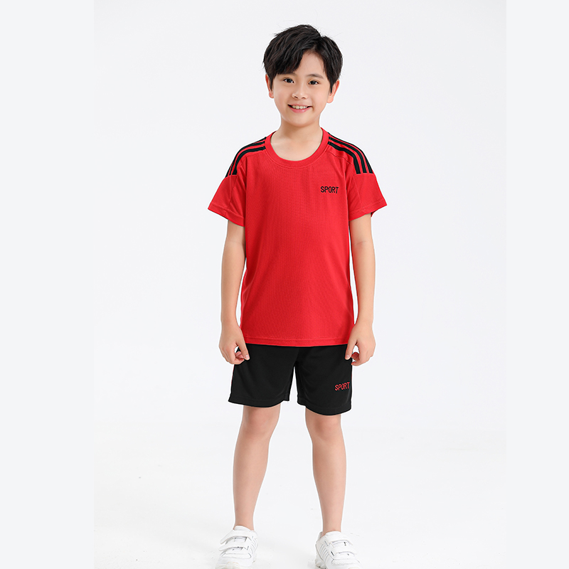 休闲运动舒适面料圆领训练服套装G19-M22318童装（隔天拿货）图6