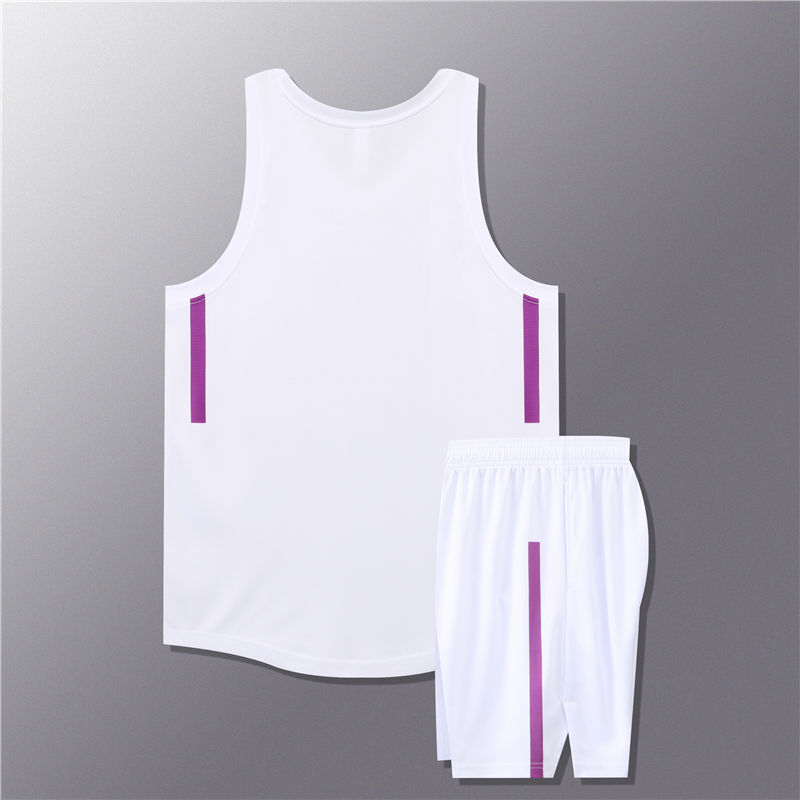 涤纶运动比赛篮球服套装176-L066图4