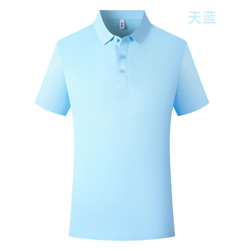 205g黑科技植物冰凉感精兰丝衬衣领无痕短袖翻领polo衫GJ22-T963图2