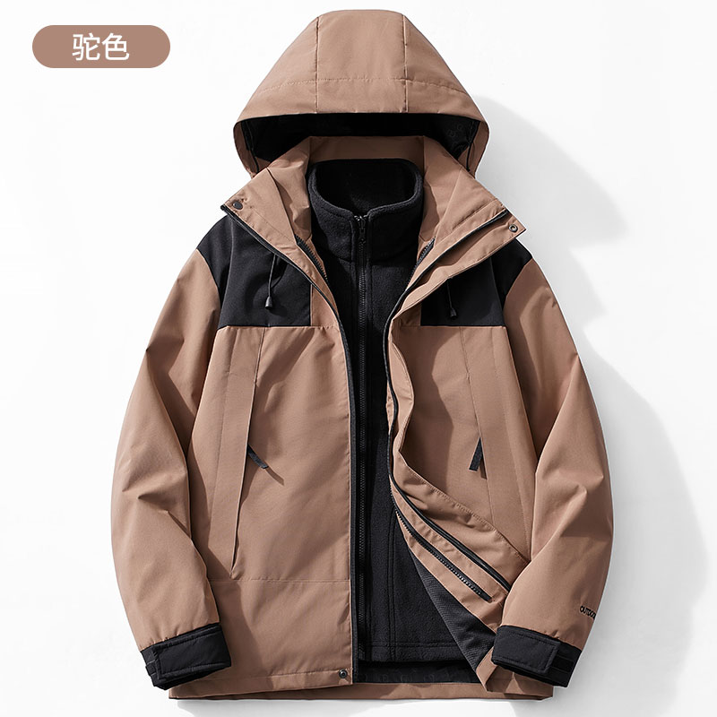 秋冬摇粒绒内胆户外登山三合一冲锋衣KP-2368图6