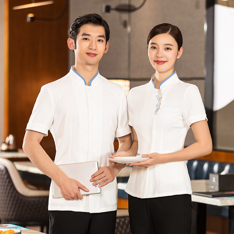 海浪花短袖酒店服务员上衣H01-2022-06图4