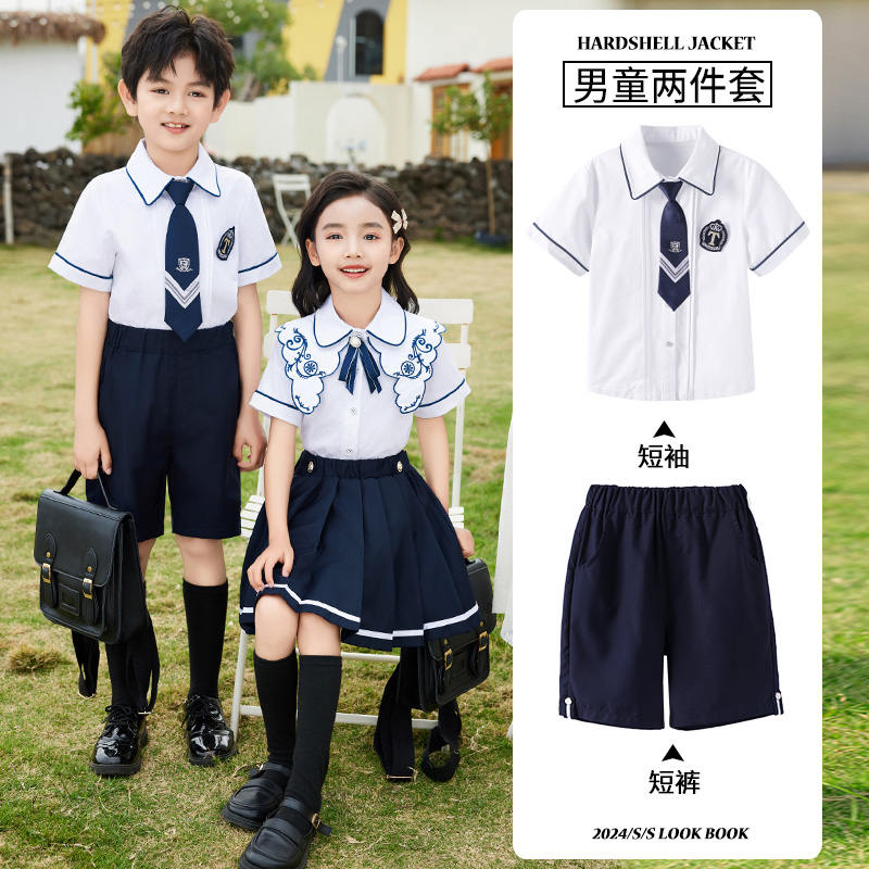 贴身舒适宽松学院风校服套装894-2432图2
