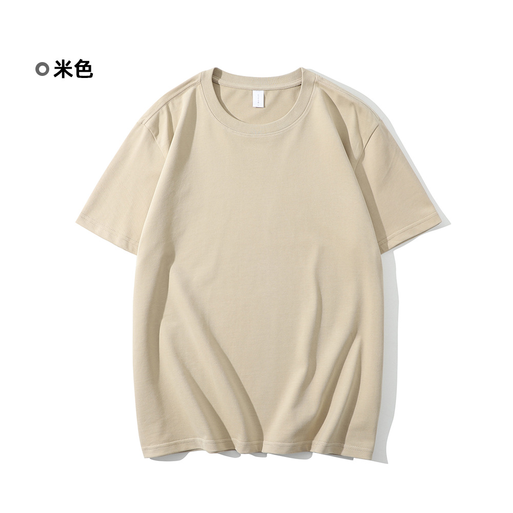 300g26支双纱重磅圆领短袖T恤BC5-B08图2