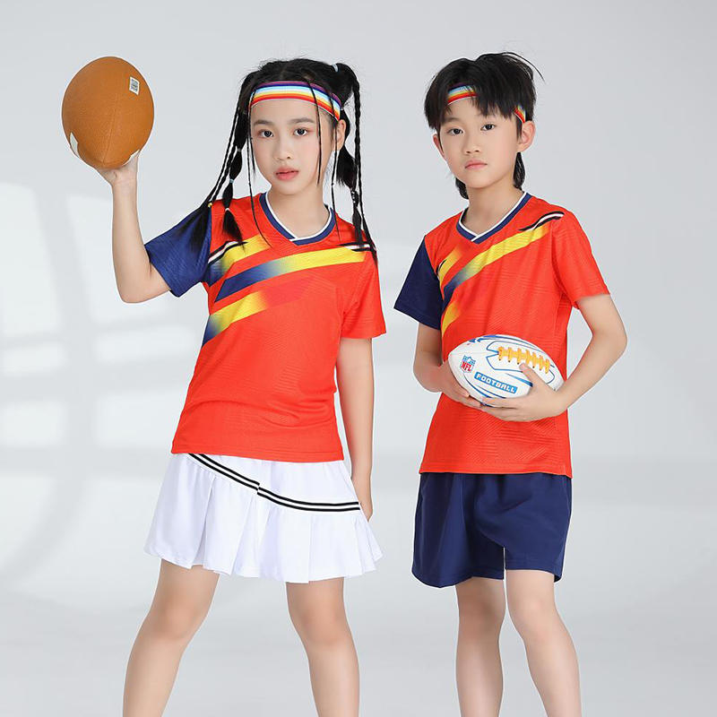 网羽舒适运动训练服短袖单上衣120-1889童款图2