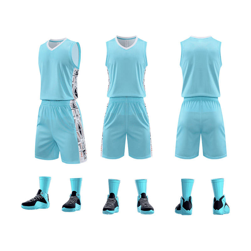 排汗透气多色篮球服训练服套装176-L1022图2