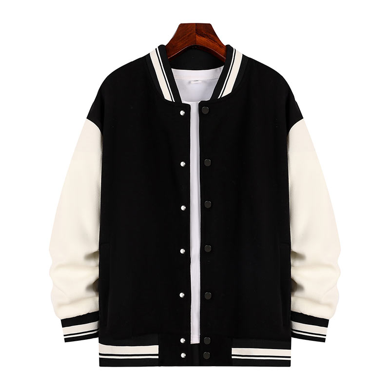 500g银狐绒厚款棒球服W02-9936图2