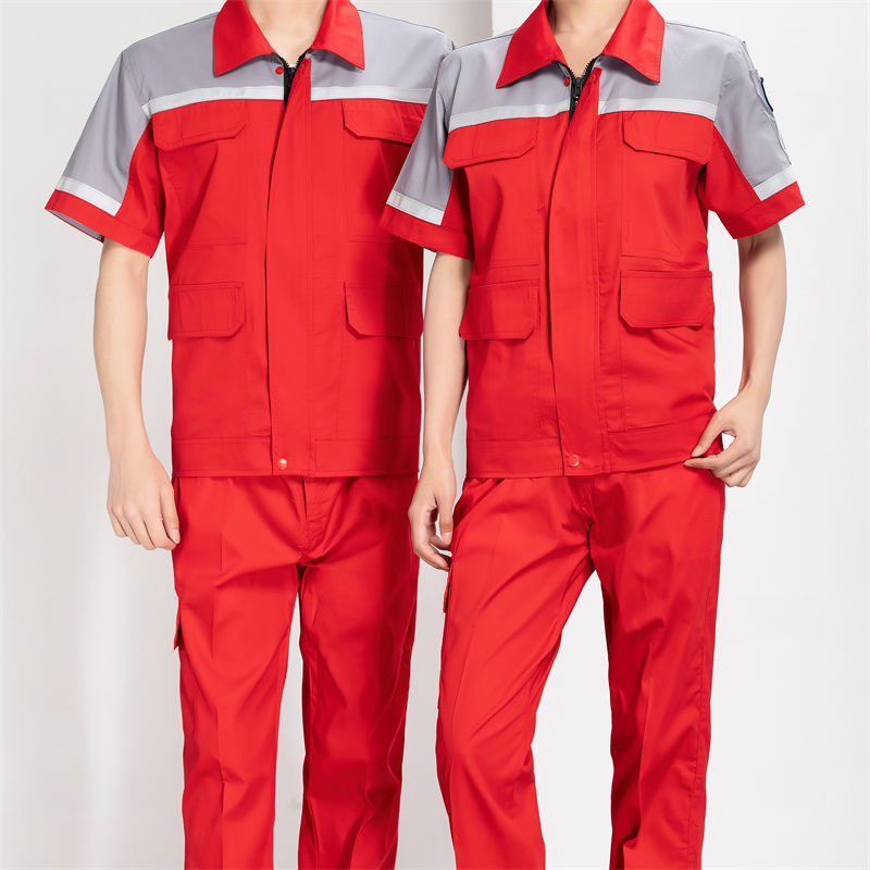 夏季网格防静电短袖工作服套装H22-23621图6