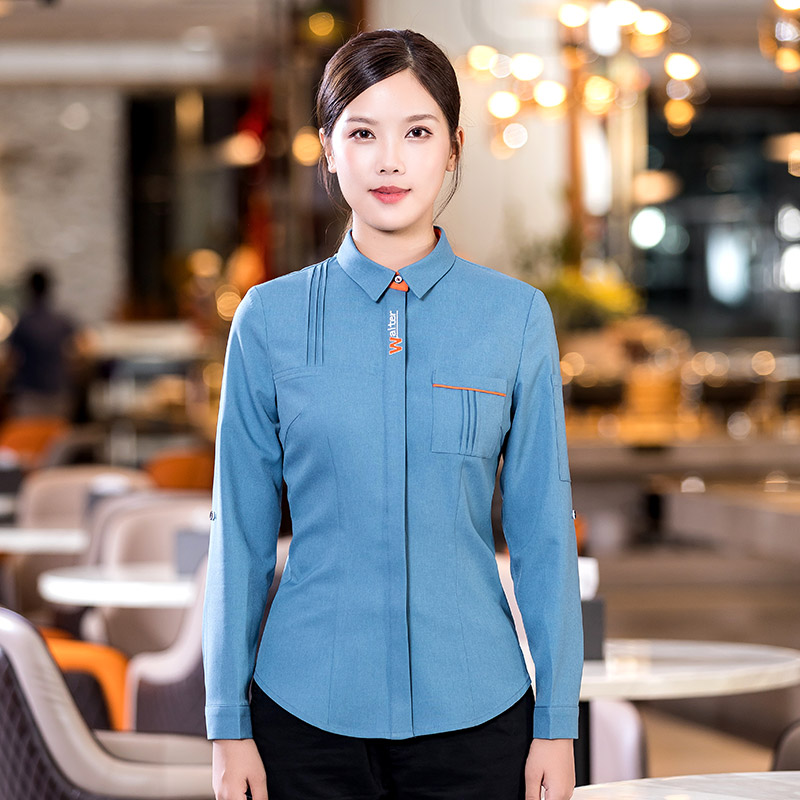 waiter衬衣餐饮服务员工作服H01-2022-35女款图3