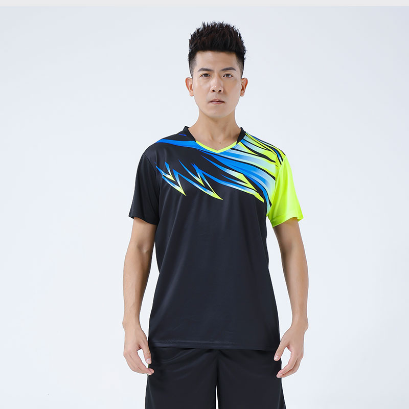 运动比赛短袖排球服套装男款176-819图2