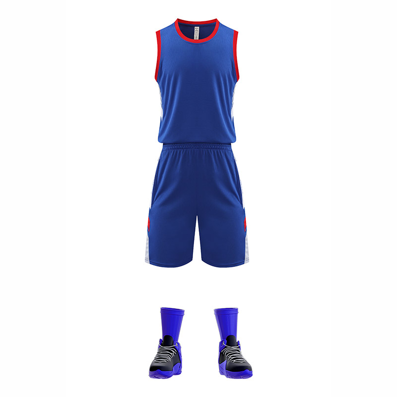 美式拼色篮球服套装GB12-227图4