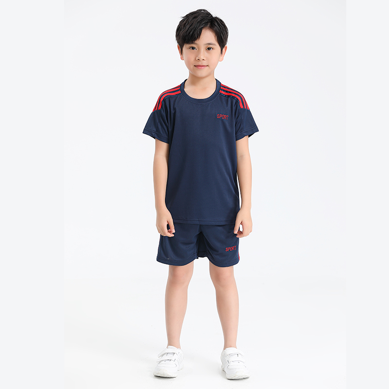 休闲运动舒适面料圆领训练服套装G19-M22318童装（隔天拿货）图2