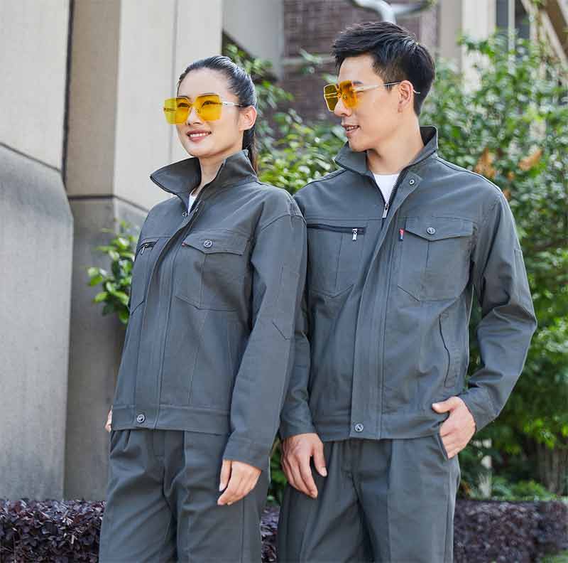 纯棉柔软舒适立领长袖工装上衣M04-8036上衣图5