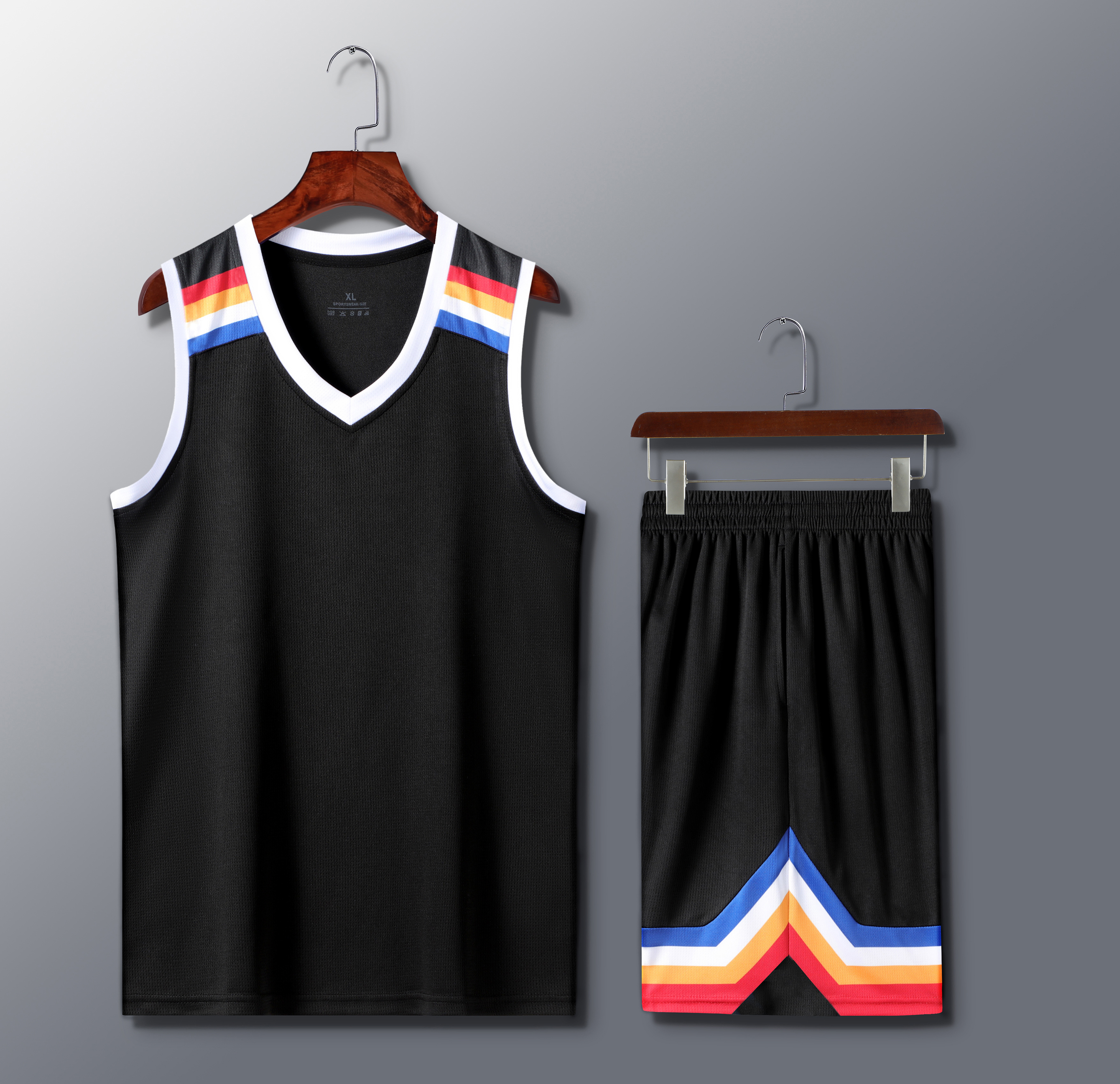 运动速干篮球服套装GB6-2205成人图2